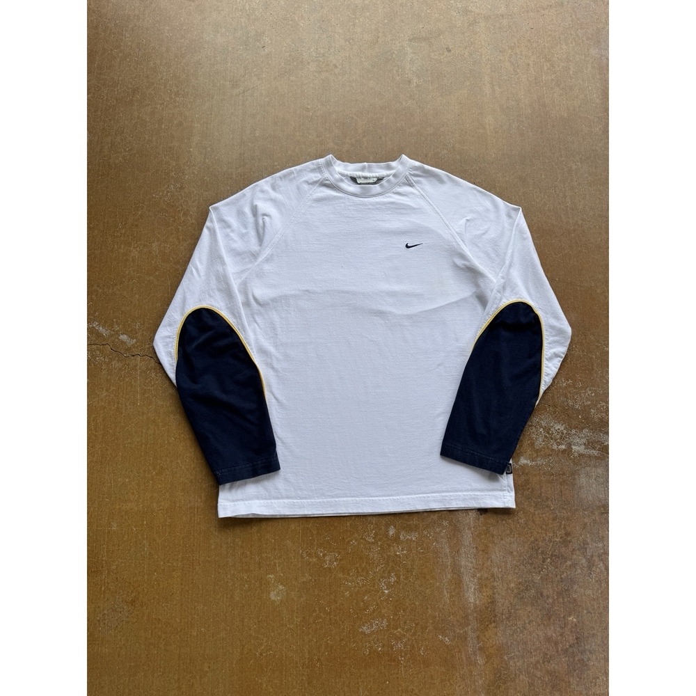 VTG Nike 90s 2000s White Denim Jean Skirt Mid Length Surfer Skater Y2K (M)
